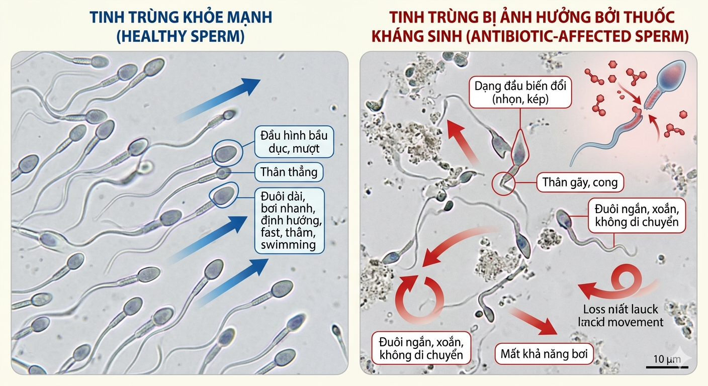 Thuốc kháng sinh ảnh hưởng thế nào đến khả năng sinh sản? - Ảnh 1.