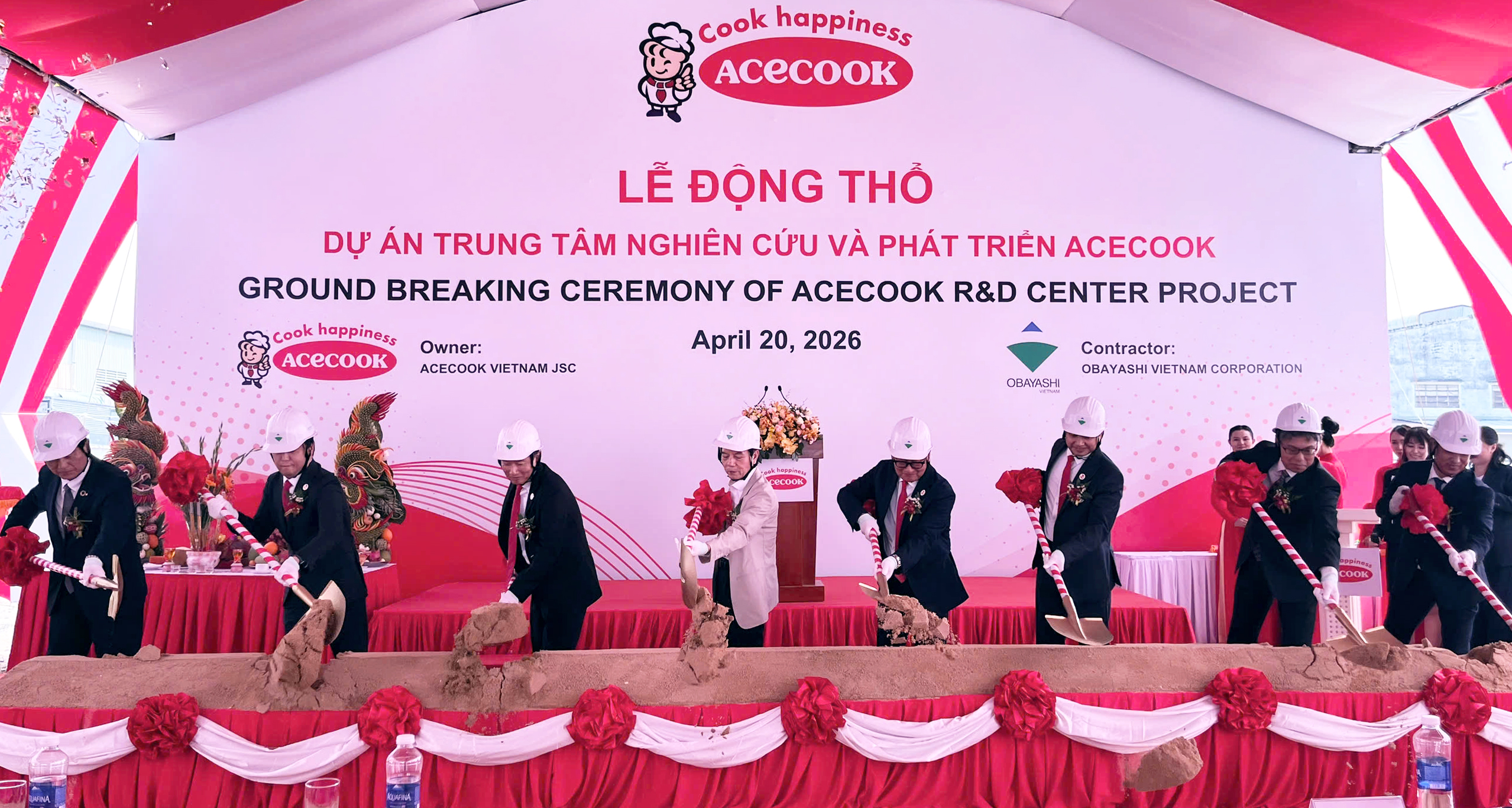 Acecook Việt Nam tổ chức lễ động thổ dự án trung tâm nghiên cứu và phát triển mới- Ảnh 1.
