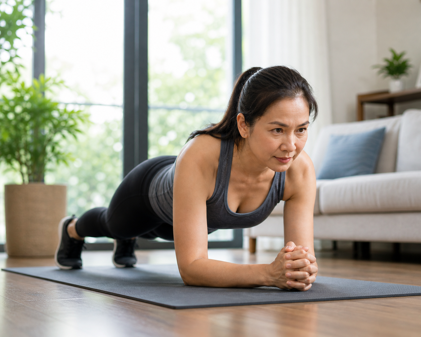 Tập plank có giảm cân và 'đốt' mỡ bụng nhanh không?- Ảnh 2. Tập plank có giảm cân và 'đốt' mỡ bụng nhanh không?- Ảnh 2.