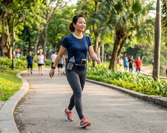 Đi bộ có giúp phụ nữ tuổi 40+ giảm mỡ bụng không?- Ảnh 2. Đi bộ có giúp phụ nữ tuổi 40+ giảm mỡ bụng không?- Ảnh 2.