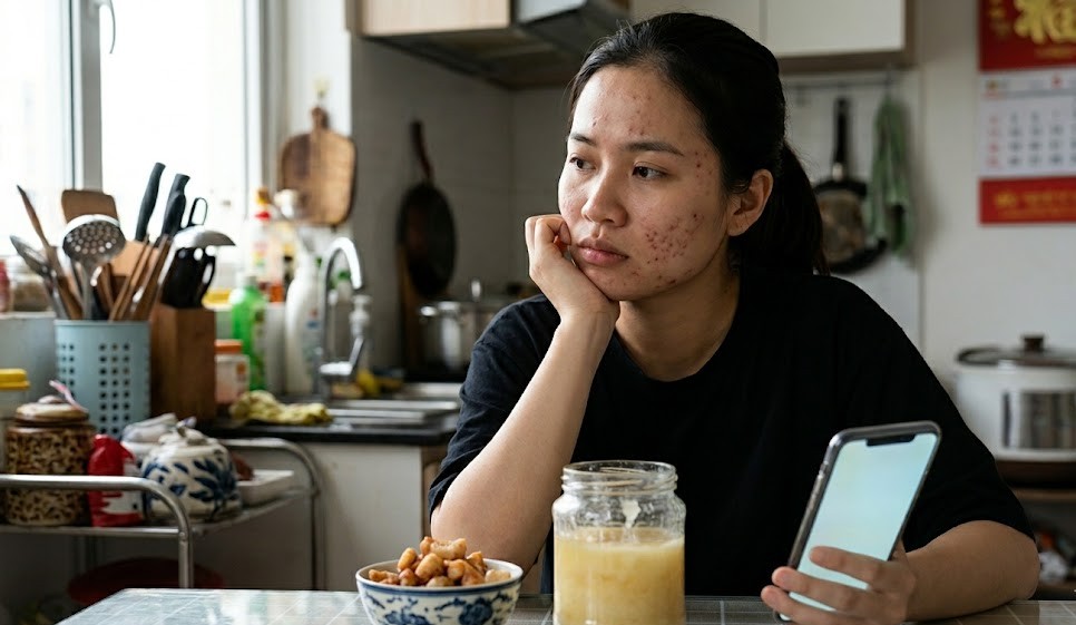 Ăn mỡ lợn có gây nổi mụn trứng cá không?- Ảnh 2. Ăn mỡ lợn có gây nổi mụn trứng cá không?- Ảnh 2.