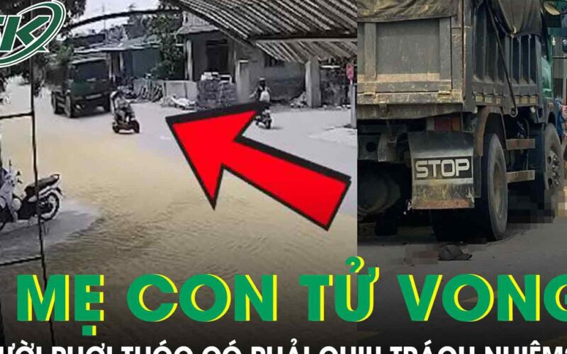 Xe tải đâm 2 mẹ con tử vong tại Hà Tĩnh: Người phơi thóc có phải chịu trách nhiệm?