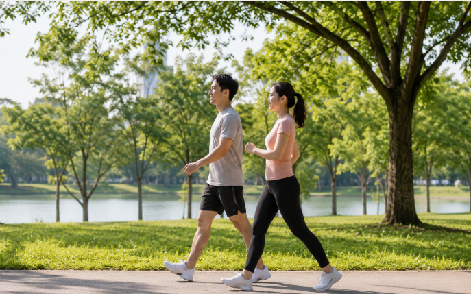 Sau tuổi 50, đi bộ nhanh hay chậm tốt cho sức khỏe?- Ảnh 3. Muốn giảm cân cần đi bộ bao nhiêu bước mỗi ngày?