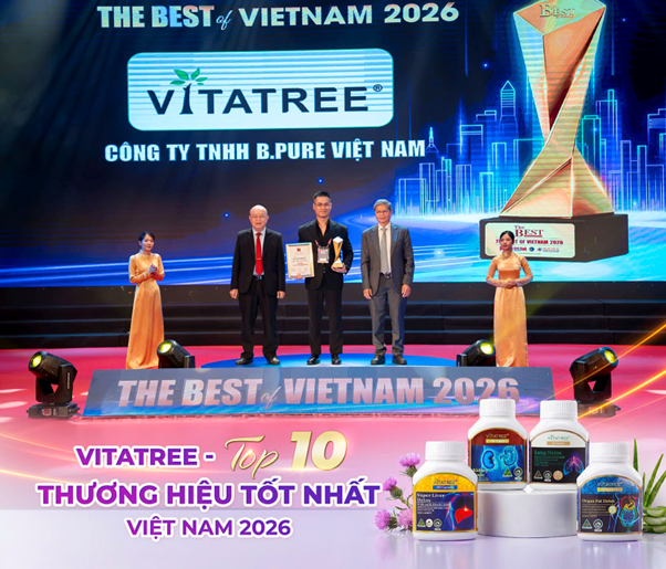 Vitatree lọt 'Top 10 Thương hiệu tốt nhất Việt Nam 2026' với chất lượng chuẩn Úc- Ảnh 2.