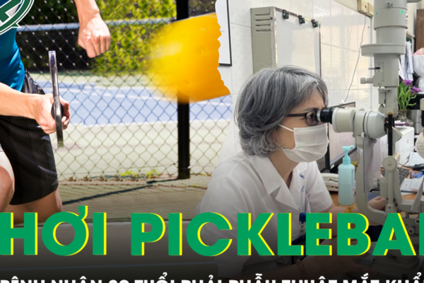 Chơi pickleball, nam bệnh nhân 39 tuổi phải phẫu thuật mắt khẩn cấp
