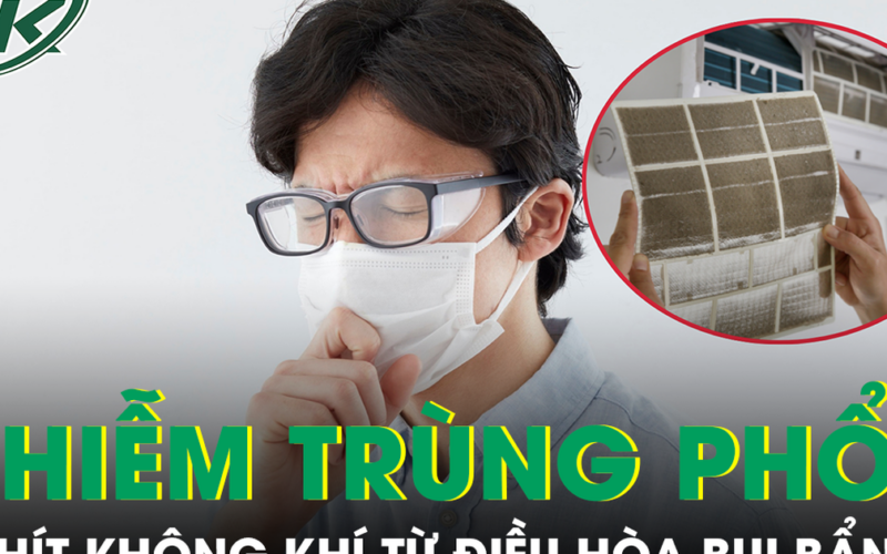 Dùng điều hòa lâu ngày không vệ sinh, người đàn ông 32 tuổi nhập viện vì viêm phổi nặng