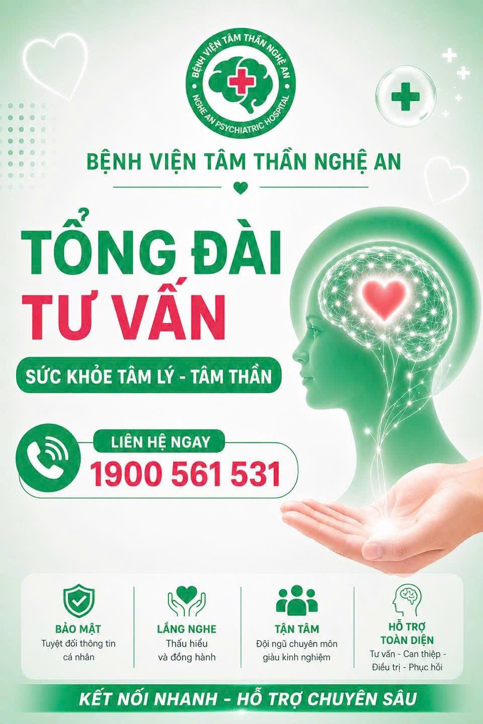 Tổng đài tư vấn tâm lý - tâm thần ở Nghệ An: Kết nối sớm, ngăn ngừa bệnh nặng- Ảnh 5.