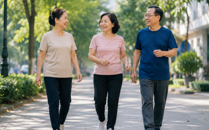 Đi bộ sau bữa ăn có lợi gì cho người ngồi nhiều?