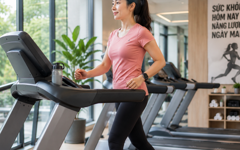 Đi bộ trên máy hay đi bộ ngoài trời tốt hơn?