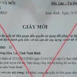 Cảnh báo lừa đảo giả giấy mời phục vụ cấp mã định danh để xây dựng cơ sở dữ liệu đất đai