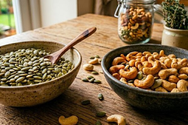 Hạt bí so với hạt điều: Loại nào tốt cho sức khỏe hơn?