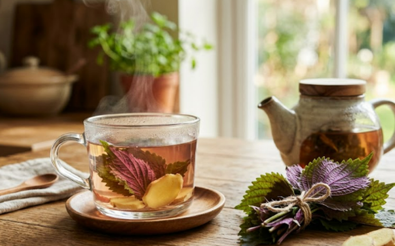 4 thức uống thanh mát từ lá tía tô