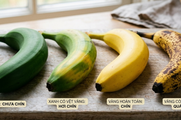 4 màu sắc của quả chuối khác nhau thế nào về lợi ích dinh dưỡng?