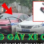 Tài xế vi phạm nồng độ cồn, tăng ga bỏ chạy tông gãy cửa xe CSGT