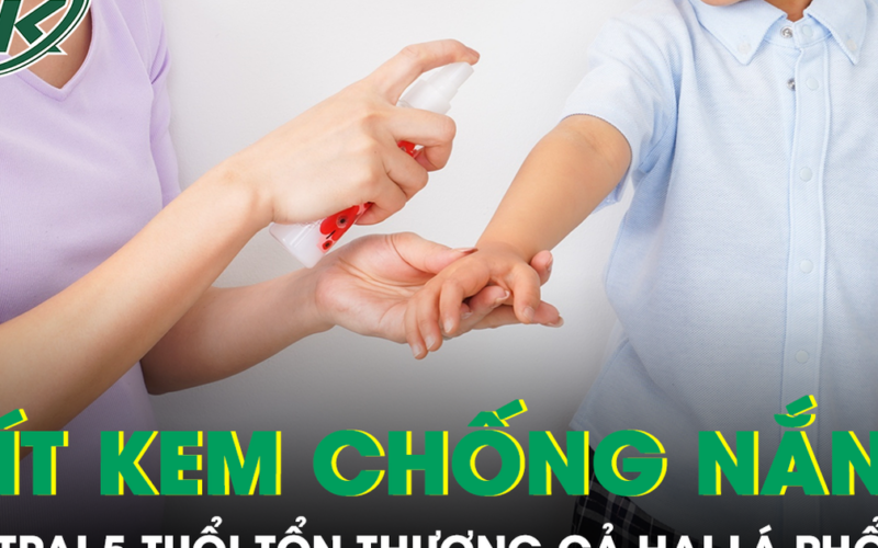 Hít phải kem chống nắng dạng xịt, bé trai 5 tuổi tổn thương cả hai lá phổi