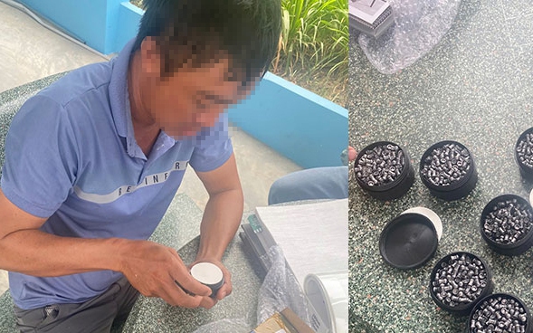 Kiện hàng nghi vấn ở bưu cục chứa hơn 1.400 viên đạn chì