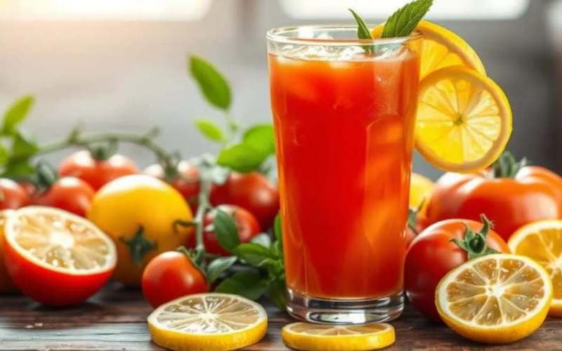 Lợi ích bất ngờ khi uống nước chanh cà chua trong mùa hè