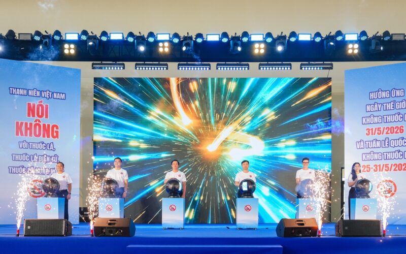 Hơn 1.500 thanh niên hưởng ứng chiến dịch nói không với thuốc lá thế hệ mới