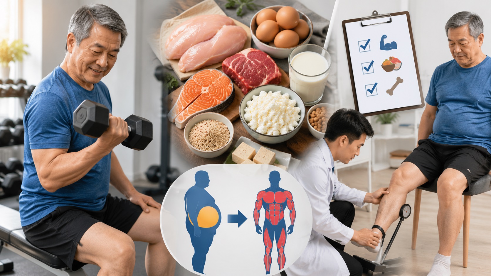 Béo phì thiểu cơ là gì mà khiến người lớn tuổi dễ té ngã, gãy xương? - Ảnh 2.