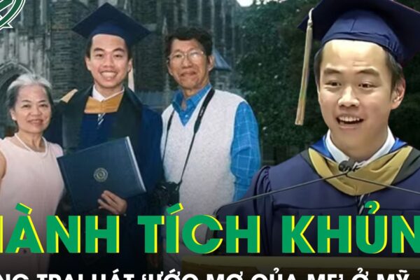 Chàng trai hát ‘Ước mơ của mẹ’ trong lễ tốt nghiệp ở Mỹ gây sốt với thành tích học tập cực khủng