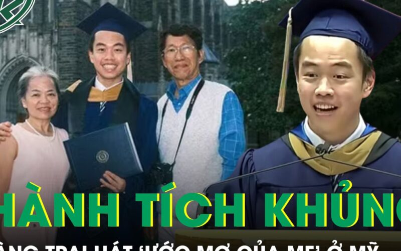 Chàng trai hát ‘Ước mơ của mẹ’ trong lễ tốt nghiệp ở Mỹ gây sốt với thành tích học tập cực khủng