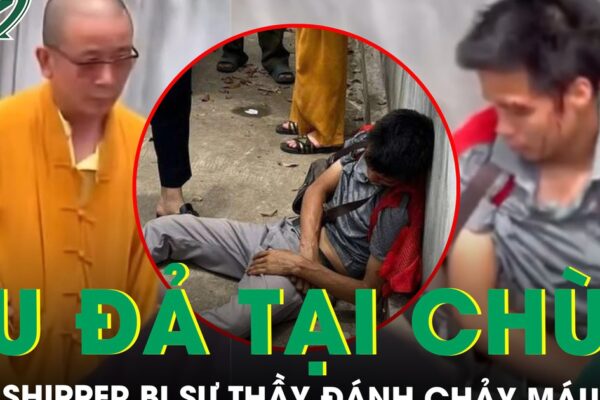 Công an xác minh vụ shipper bị sư thầy đánh chảy máu đầu tại khu vực chùa ở Hưng Yên