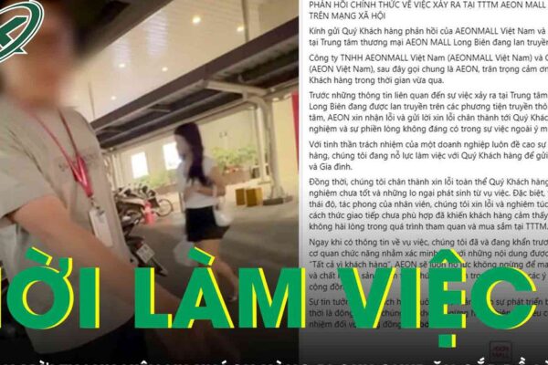 AEON Long Biên xin lỗi, công an mời thanh niên trong clip khách hàng bị quy chụp ăn cắp đồ làm việc