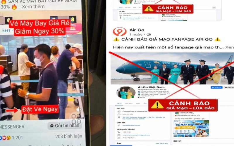 Cảnh báo lừa đảo bán vé máy bay giá rẻ dịp hè