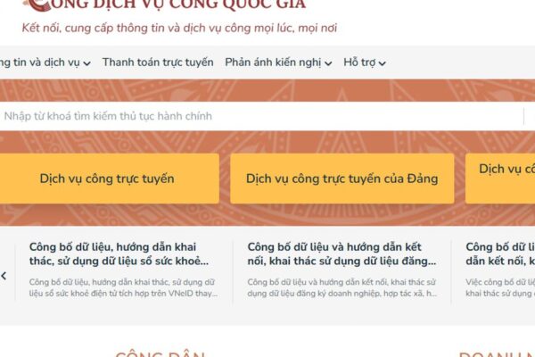 Cổng Dịch vụ công quốc gia hoạt động theo quy chế mới từ 20/7
