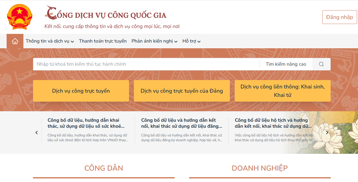 Cổng Dịch vụ công quốc gia hoạt động theo quy chế mới từ 20/7- Ảnh 1.