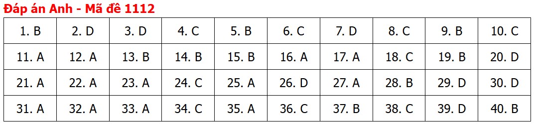 Đề thi, đáp án môn Tiếng Anh tốt nghiệp THPT 2026 tất cả mã đề - Ảnh 16.