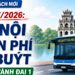 Từ 1/7/2026: Hà Nội miễn phí xe buýt trong vành đai 1
