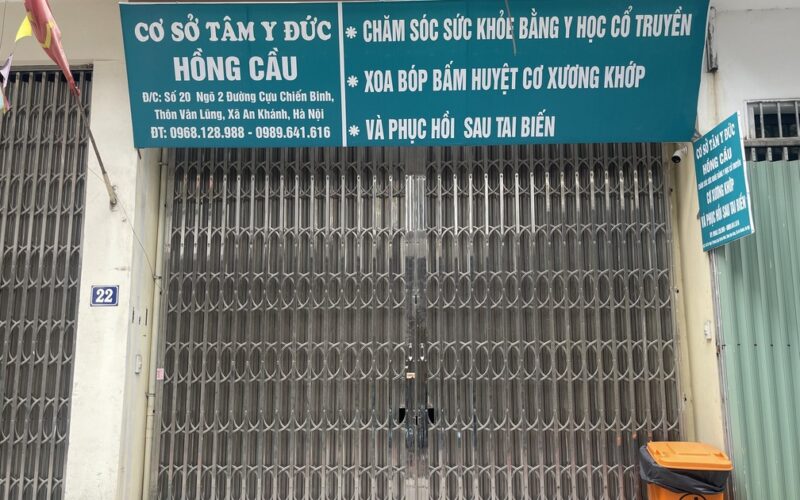 Cơ sở phục hồi sau tai biến Tâm Y Đức Hồng Cầu bị yêu cầu dừng hoạt động