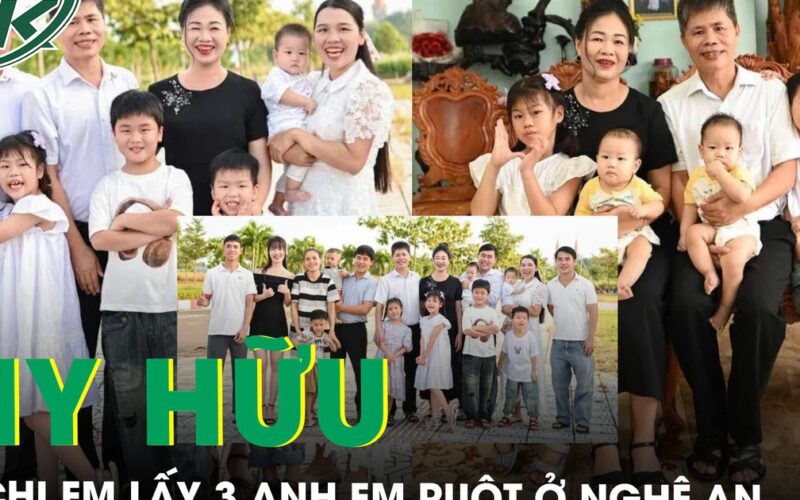 Hai gia đình bất ngờ thành ‘thông gia kép’ khi 3 chị em lấy 3 anh em ruột ở Nghệ An