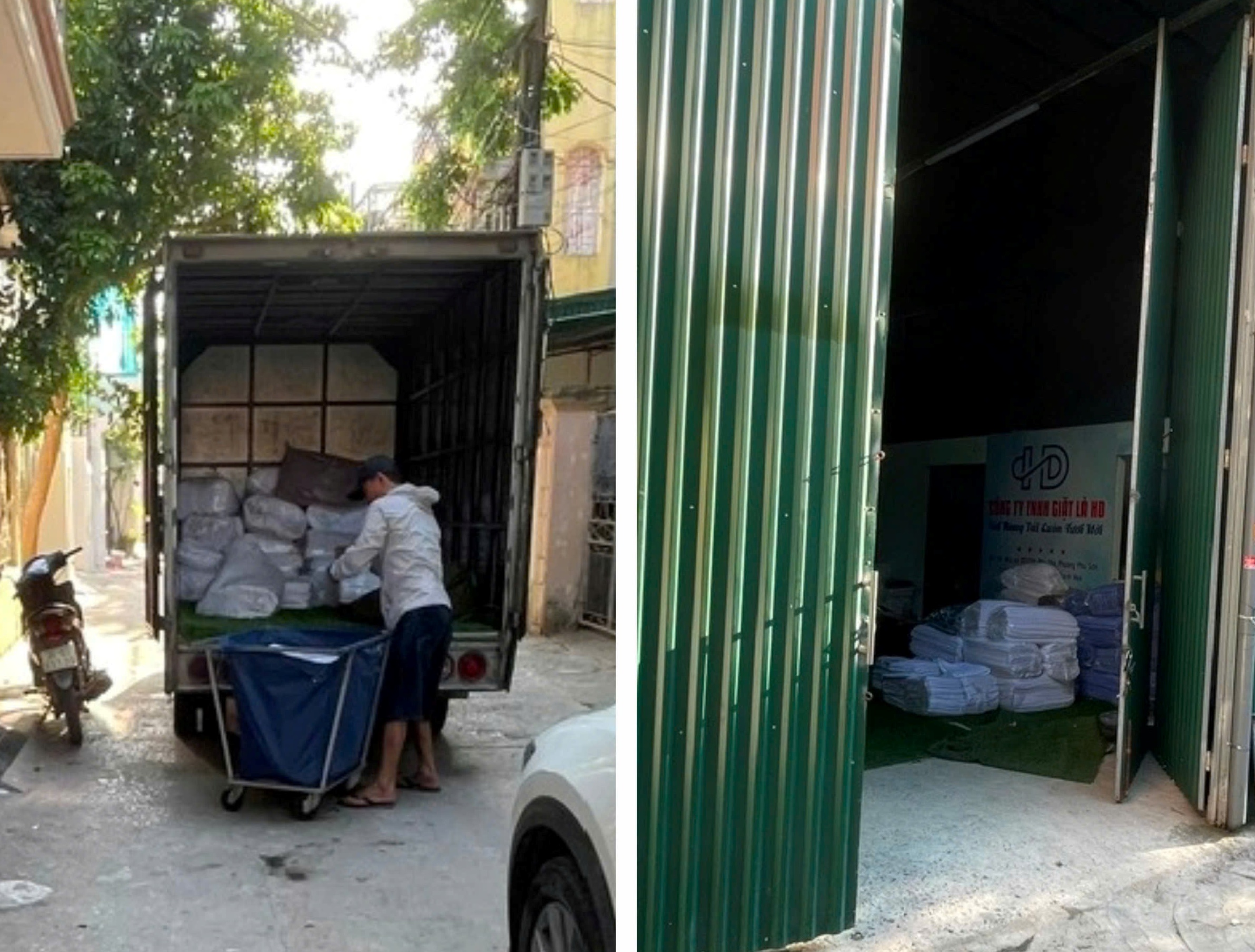 Xưởng giặt là ở Thanh Hóa vẫn hiên ngang xả khói, bất chấp lệnh cấm của chính quyền- Ảnh 1.