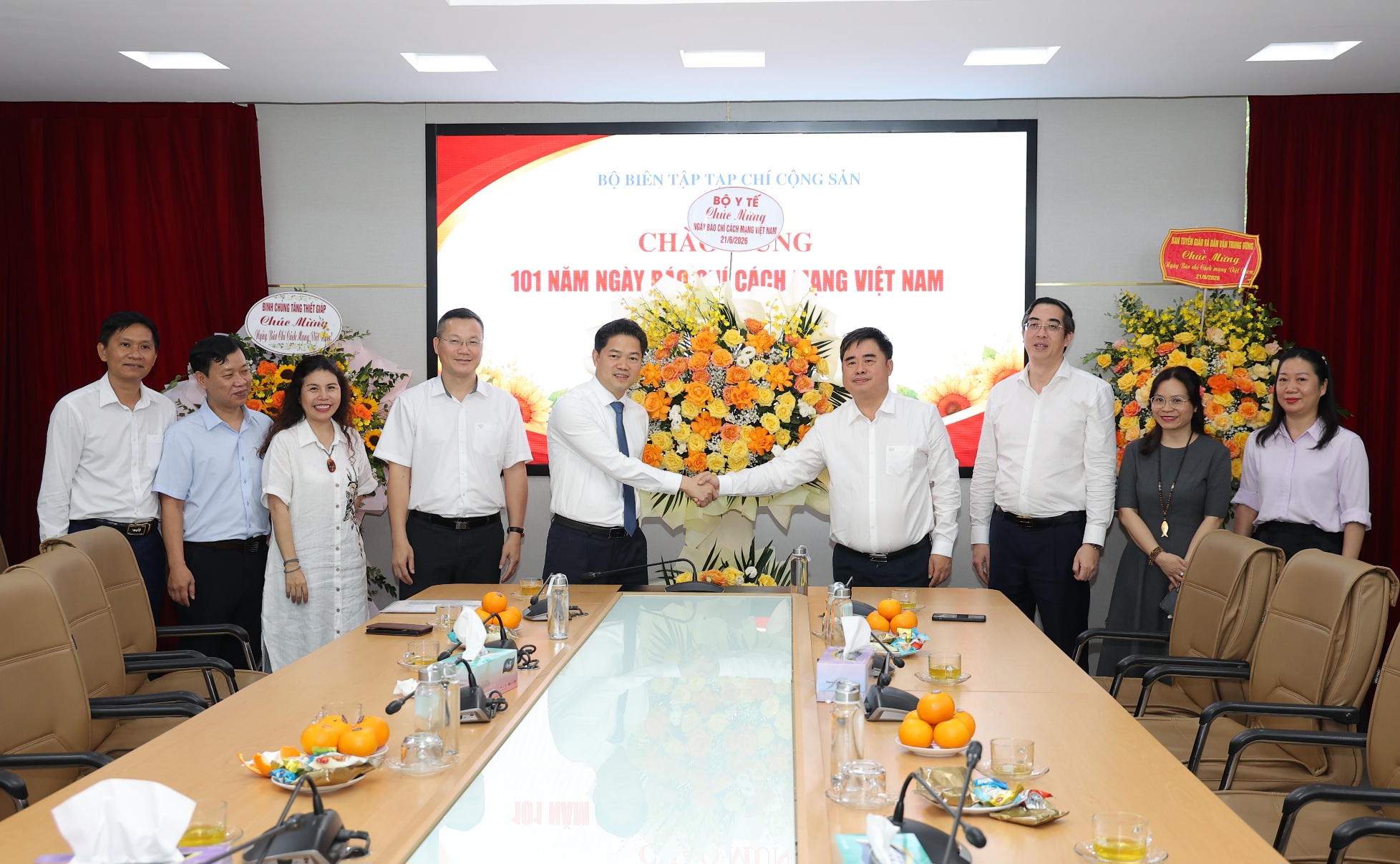 Thứ trưởng Thường trực Bộ Y tế Vũ Mạnh Hà chúc mừng các cơ quan báo chí nhân 101 năm Ngày Báo chí Cách mạng Việt Nam- Ảnh 3.